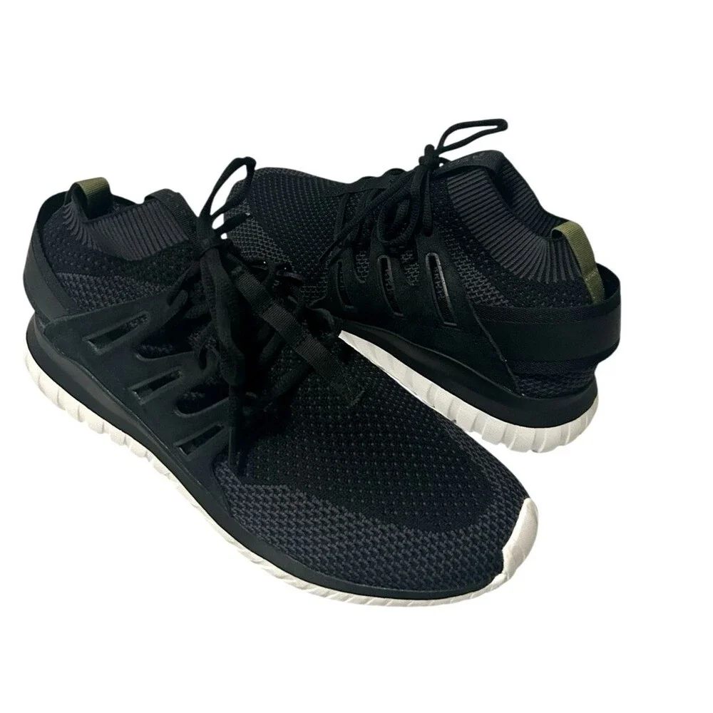 Adidas Tubular Nova Primeknit Mens S74917 Black Running Shoes Sneaker Size 11